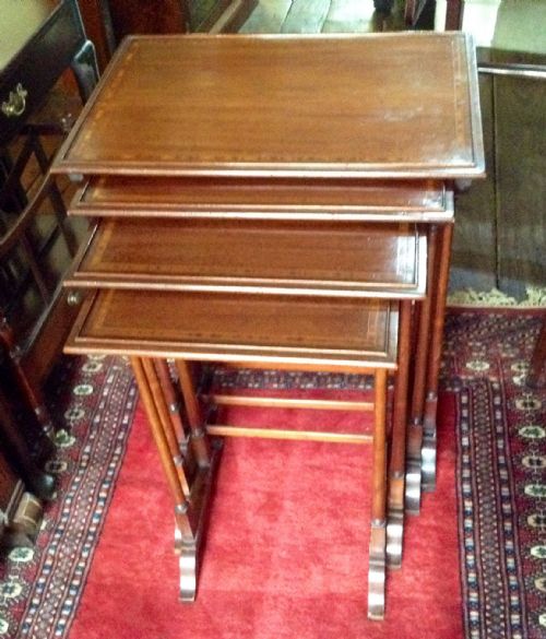 EDWARDIAN NEST OF FOUR TABLES - ADDITIONAL PHOTO 1