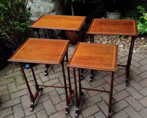 EDWARDIAN NEST OF FOUR TABLES - ADDITIONAL PHOTO 2