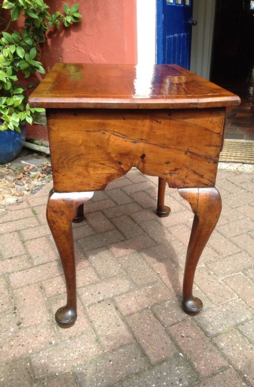 EARLY 18TH CENTURY WALNUT CABRIOLE LEG SIDE TABLE - ADDITIONAL PHOTO 2