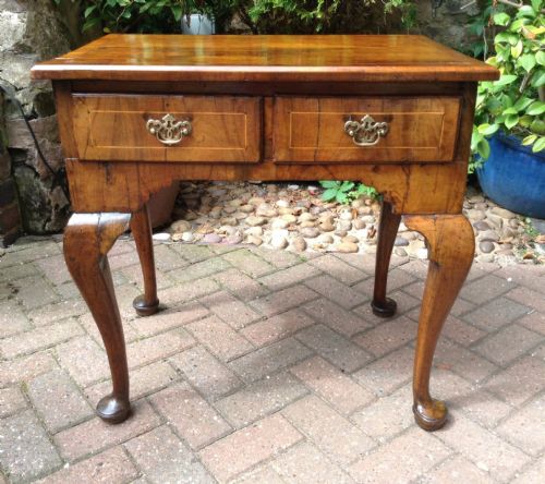 EARLY 18TH CENTURY WALNUT CABRIOLE LEG SIDE TABLE - ADDITIONAL PHOTO 1