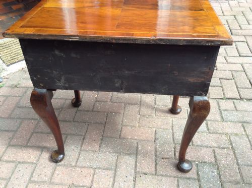 EARLY 18TH CENTURY WALNUT CABRIOLE LEG SIDE TABLE - ADDITIONAL PHOTO 4