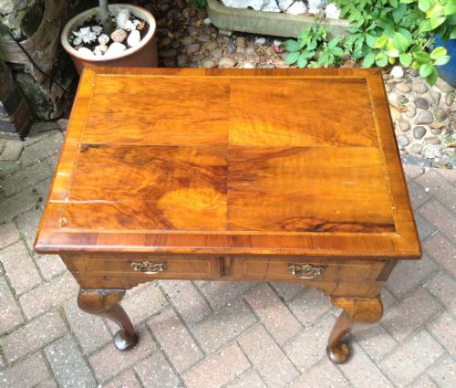 EARLY 18TH CENTURY WALNUT CABRIOLE LEG SIDE TABLE - ADDITIONAL PHOTO 5