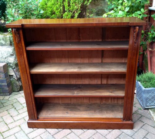 large open bookcase - CATEGORY: ANTIQUE BOOKCASES - DATED VICTORIAN