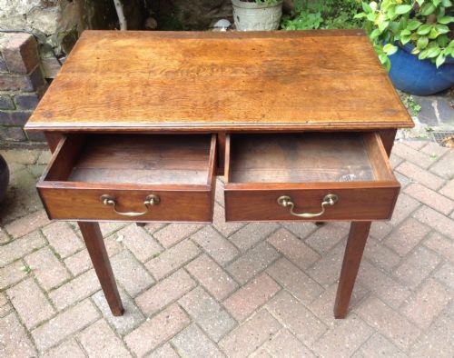 GEORGIAN OAK SIDE TABLE - ADDITIONAL PHOTO 1