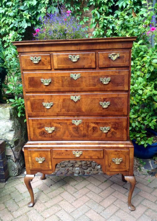 walnut chest on stand - CATEGORY: ANTIQUE CHEST OF DRAWERS - DATED 1700