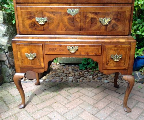 WALNUT CHEST ON STAND - ADDITIONAL PHOTO 2