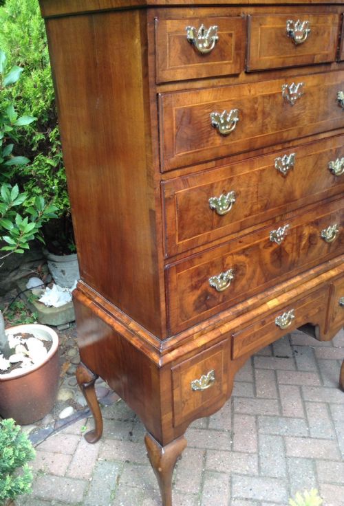 WALNUT CHEST ON STAND - ADDITIONAL PHOTO 3