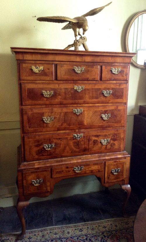 WALNUT CHEST ON STAND - ADDITIONAL PHOTO 7