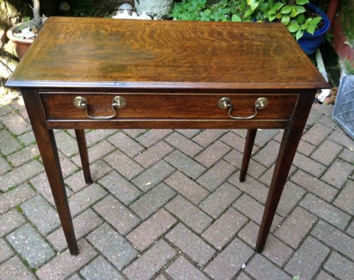 georgian oak side table - CATEGORY: ANTIQUE TABLES - DATED 1800