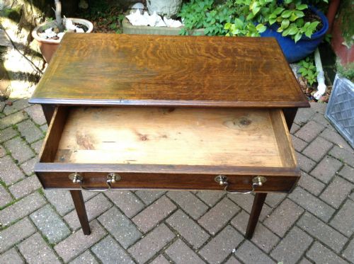 GEORGIAN OAK SIDE TABLE - ADDITIONAL PHOTO 3