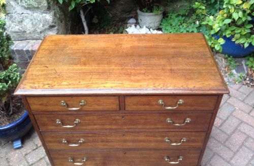 SMALL OAK CHEST OF DRAWERS - ADDITIONAL PHOTO 5