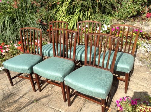 SET OF SIX GEORGIAN MAHOGANY DINING CHAIRS - ADDITIONAL PHOTO 1