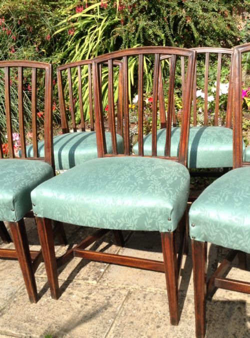 SET OF SIX GEORGIAN MAHOGANY DINING CHAIRS - ADDITIONAL PHOTO 2