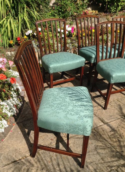 SET OF SIX GEORGIAN MAHOGANY DINING CHAIRS - ADDITIONAL PHOTO 3