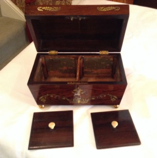 VERY PRETTY ROSEWOOD CADDY - ADDITIONAL PHOTO 3