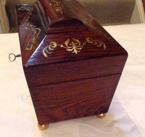 VERY PRETTY ROSEWOOD CADDY - ADDITIONAL PHOTO 4