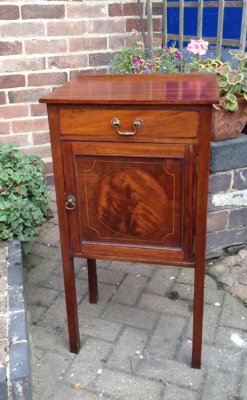 edwardian inlaid side cabinet - CATEGORY: ANTIQUE CABINETS - DATED EDWARDIAN