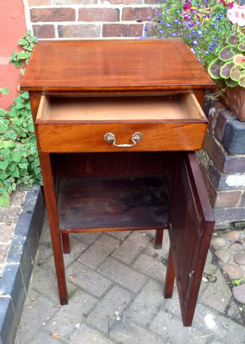 EDWARDIAN INLAID SIDE CABINET - ADDITIONAL PHOTO 2