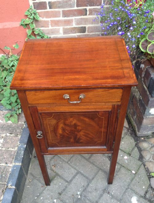 EDWARDIAN INLAID SIDE CABINET - ADDITIONAL PHOTO 1