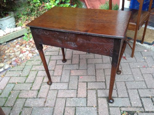 SUPERB OAK CABRIOLE LEG LOWBOY - ADDITIONAL PHOTO 6