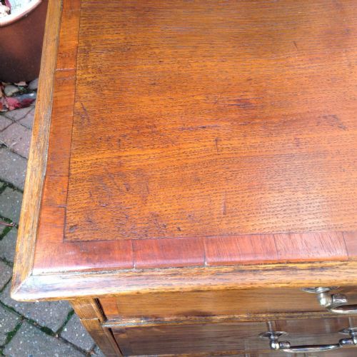 GEORGIAN OAK CHEST OF DRAWERS - ADDITIONAL PHOTO 5