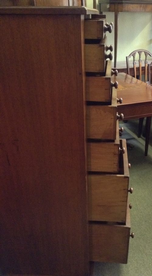 MAHOGANY WELLINGTON CHEST - ADDITIONAL PHOTO 2