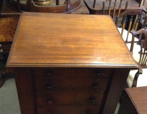 MAHOGANY WELLINGTON CHEST - ADDITIONAL PHOTO 3