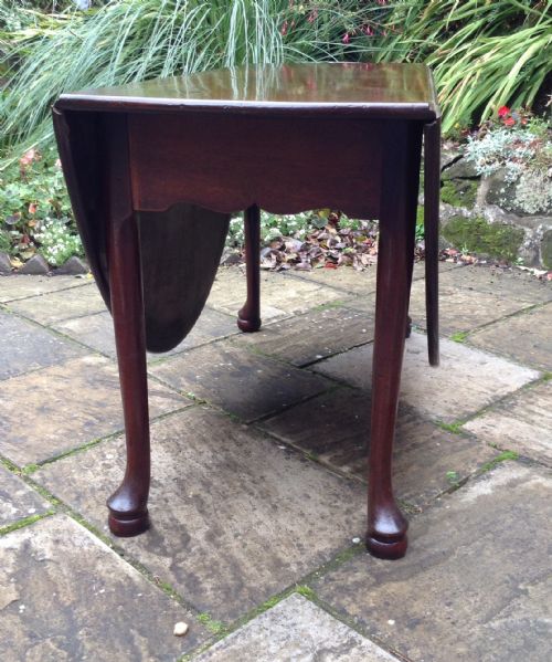LARGE GEORGIAN MAHOGANY DROP LEAF DINING TABLE - ADDITIONAL PHOTO 3