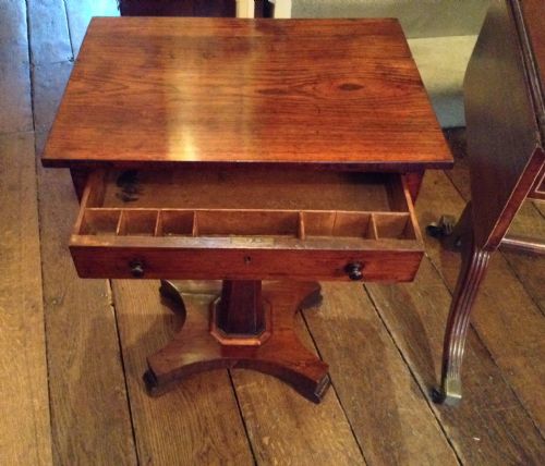 19TH CENTURY ROSEWOOD WORK TABLE - ADDITIONAL PHOTO 1