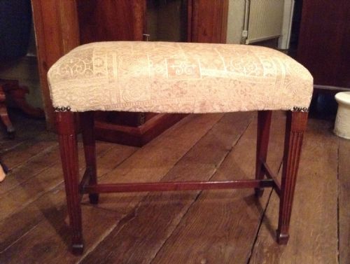 a pretty small dressing stool - CATEGORY: ANTIQUE STOOLS - DATED VICTORIAN