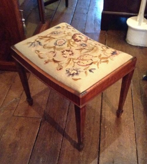 mahogany stool - CATEGORY: ANTIQUE STOOLS - DATED EDWARDIAN
