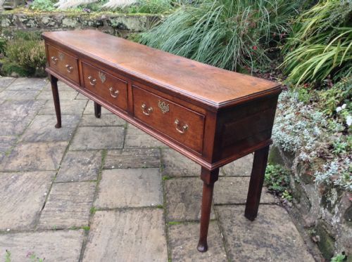 FANTASTIC GEORGIAN OAK DRESSER BASE - ADDITIONAL PHOTO 4