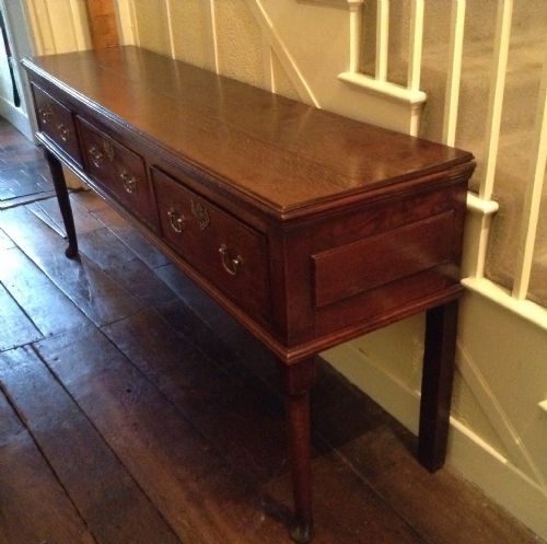 FANTASTIC GEORGIAN OAK DRESSER BASE - ADDITIONAL PHOTO 6