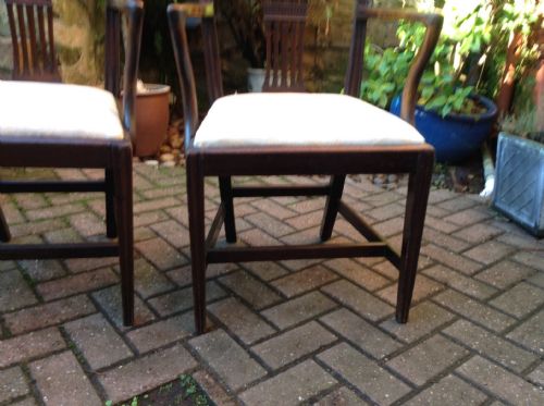 A PAIR OF HEPPLEWHITE STYLE CARVER CHAIRS - ADDITIONAL PHOTO 3