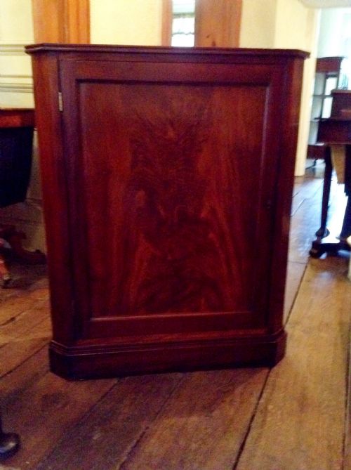 NARROW MAHOGANY REGENCY SIDE CABINET - ADDITIONAL PHOTO 2