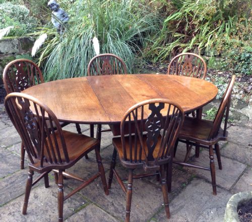 oak dining table - CATEGORY: ANTIQUE TABLES - DATED 1800
