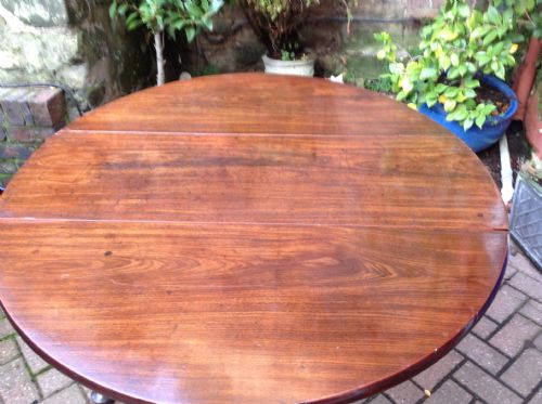GEORGIAN MAHOGANY DINING TABLE - ADDITIONAL PHOTO 2