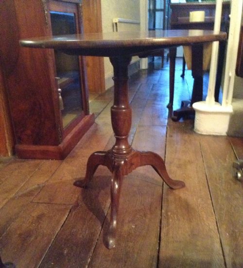 GEORGIAN OAK TRIPOD TABLE - ADDITIONAL PHOTO 1
