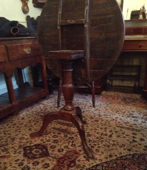 GEORGIAN OAK TRIPOD TABLE - ADDITIONAL PHOTO 3