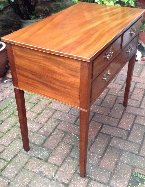 GEORGIAN MAHOGANY LOWBOY OR SIDE TABLE - ADDITIONAL PHOTO 2