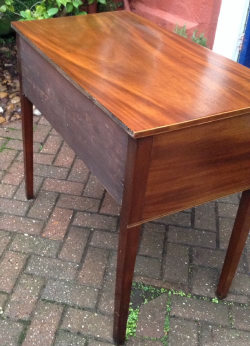 GEORGIAN MAHOGANY LOWBOY OR SIDE TABLE - ADDITIONAL PHOTO 4