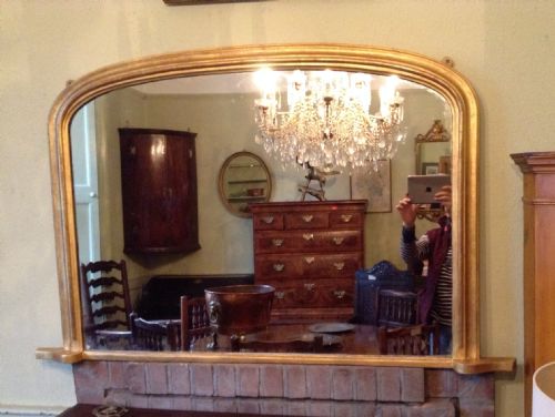 victorian overmantle mirror - CATEGORY: ANTIQUE MIRRORS - DATED VICTORIAN