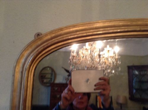 VICTORIAN OVERMANTLE MIRROR - ADDITIONAL PHOTO 1
