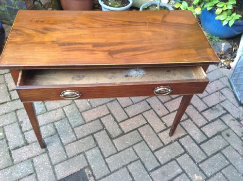 GEORGIAN MAHOGANY SIDE TABLE - ADDITIONAL PHOTO 3