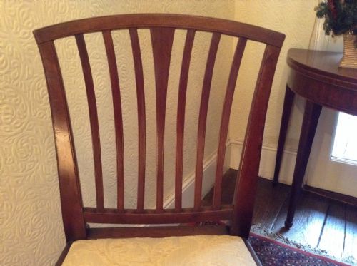 SET OF SIX GEORGIAN MAHOGANY DINING CHAIRS - ADDITIONAL PHOTO 2