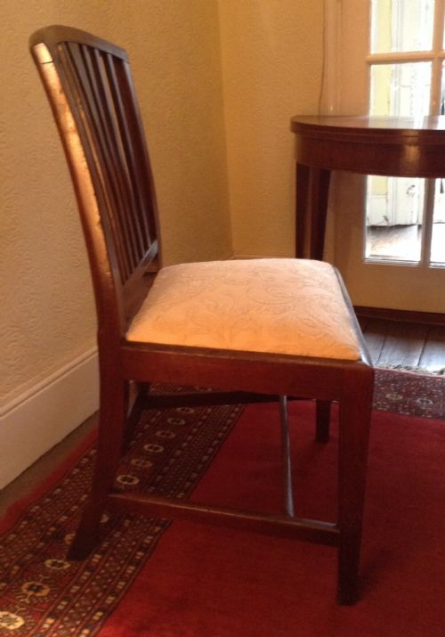 SET OF SIX GEORGIAN MAHOGANY DINING CHAIRS - ADDITIONAL PHOTO 3