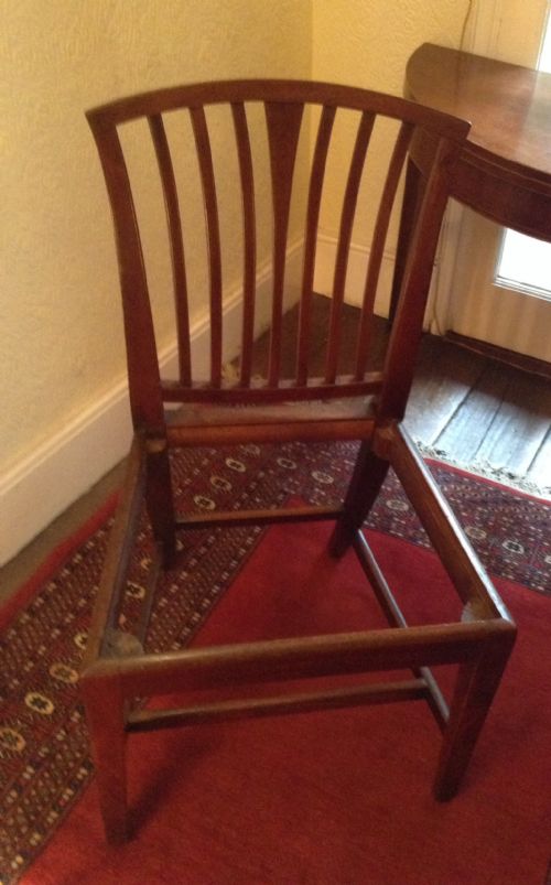 SET OF SIX GEORGIAN MAHOGANY DINING CHAIRS - ADDITIONAL PHOTO 4