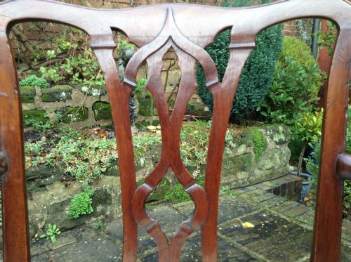 LOVELY LARGE CHIPPENDALE PERIOD GEORGIAN CARVER CHAIR - ADDITIONAL PHOTO 5