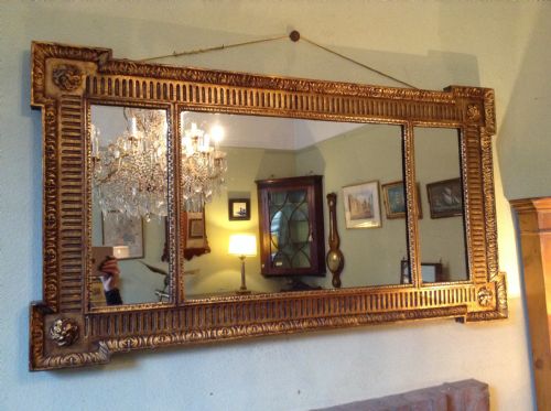 VICTORIAN GILT WOOD MIRROR - ADDITIONAL PHOTO 1