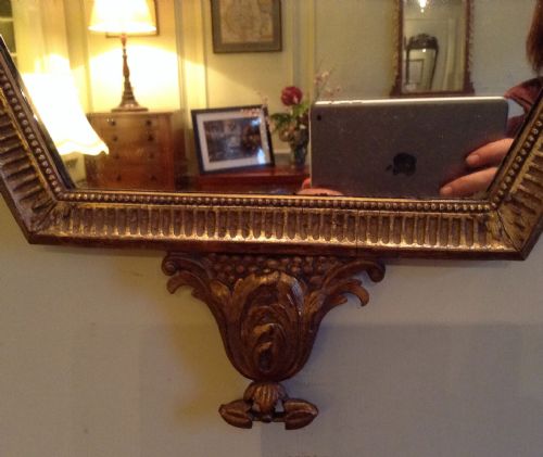 VICTORIAN ADAM STYLE GILT WOOD MIRROR - ADDITIONAL PHOTO 2